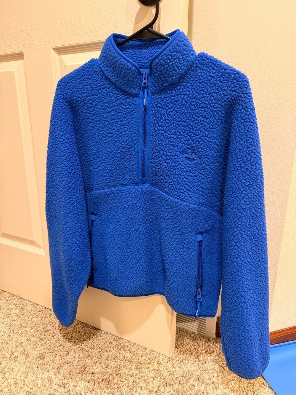 Aritzia Polartec Fleece 1/4 Jazz Blue Pullover